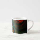 Renaissance bleu Art Abstrait Espresso Mug (Droite)