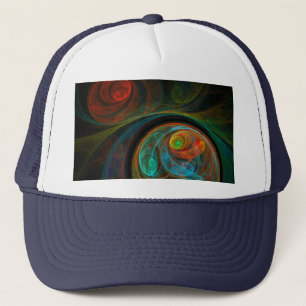 Renaissance Bleu Casquette d'art Abstrait
