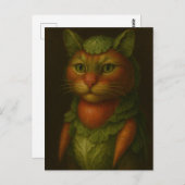 Renaissance Cat Portrait Briefkaart (Voorkant / Achterkant)