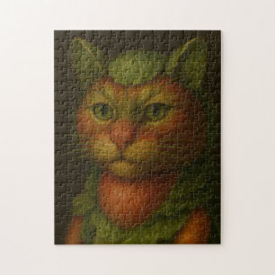 Renaissance Cat Portrait Legpuzzel