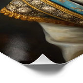 Renaissance Cat Portrait Perfect Poster (Hoek)