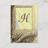 RENAISSANCE CORNUCOPIA MONOGRAM VISITEKAARTJE (Achterkant)