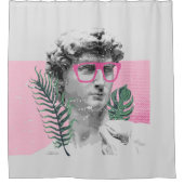 renaissance david sculpture stylish t-shirt and ap douchegordijn (Voorkant)