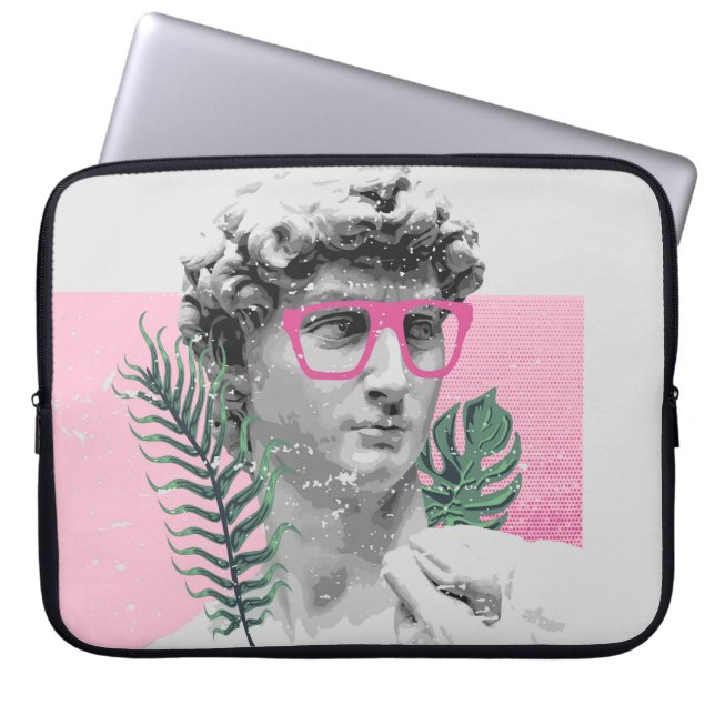 renaissance david sculpture stylish t shirt and ap laptop sleeve (Voorkant)