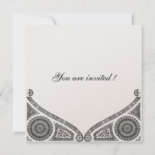 RENAISSANCE DECOR Zwart en Wit Kaart