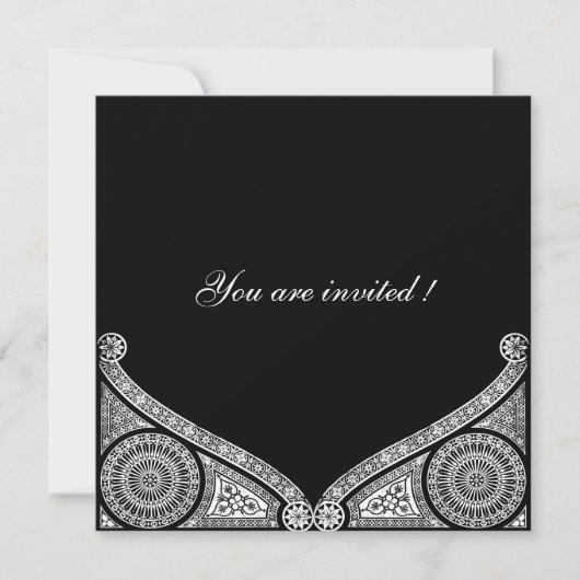 RENAISSANCE DECOR Zwart Wit Kaart (Voorkant)