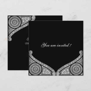RENAISSANCE DECOR Zwart Wit Kaart