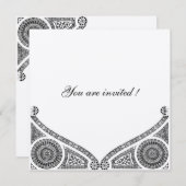 RENAISSANCE DECOR Zwart-wit Kaart (Voorkant / Achterkant)