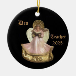 RENAISSANCE DEO ANGEL VOOR LERAAR 2025 KERAMISCH ORNAMENT
