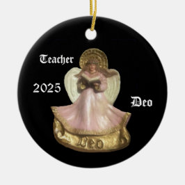 RENAISSANCE DEO ANGEL VOOR LERAAR 2025 KERAMISCH ORNAMENT