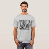 Renaissance Duiven in Bomen Aesop's Fables T-shirt (Voorkant volledig)
