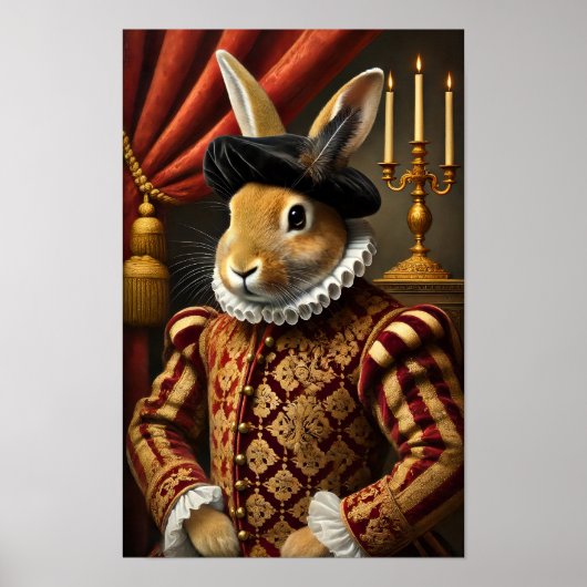 Renaissance Duke Bunny Poster (Voorkant)