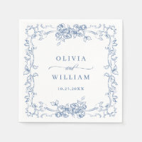 Renaissance  Dusty Blue Floral Wedding