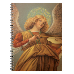 Renaissance engel die viool speelt Melozzo da Forl Notitieboek
