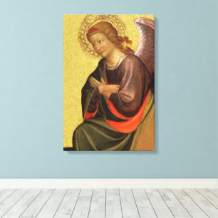 Renaissance engel door Meester van de Bambino Visp Canvas Afdruk