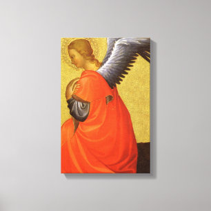 Renaissance engel door Meester van de Bambino Visp Canvas Afdruk