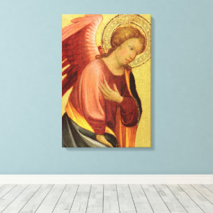 Renaissance engel door Meester van het Bambino Vis Canvas Afdruk