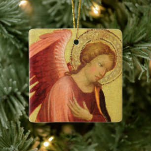 Renaissance engel door Meester van het Bambino Vis Keramisch Ornament