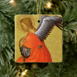 Renaissance engel door Meester van het Bambino Vis Keramisch Ornament