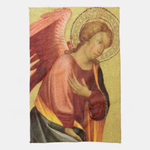 Renaissance engel door Meester van het Bambino Vis Theedoek