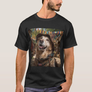 Renaissance Faire Dogs: Golden Retriever T-shirt