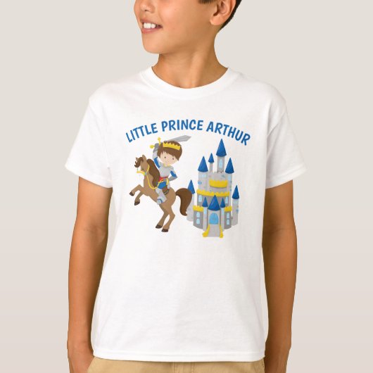Renaissance Faire Knight Personalized Kinderen T-shirt (Voorkant)