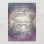 Renaissance Fantasie Sprookjeshuwelijk Menu (Achterkant)
