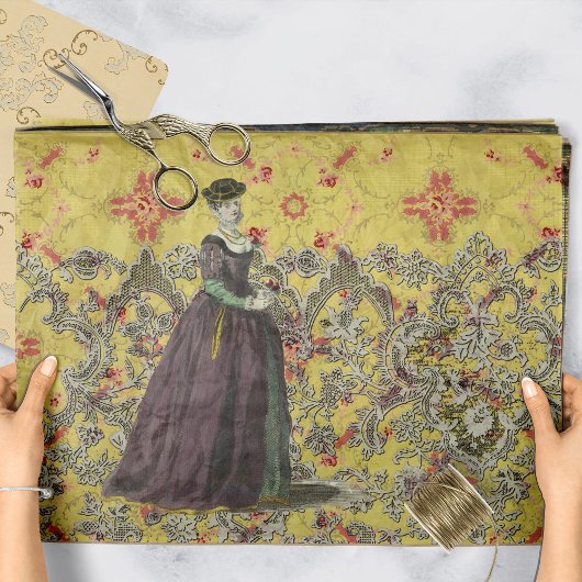 Renaissance Floral de Splendor Tissuepapier