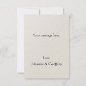 Renaissance Floral Frame Mariage Merci Cartes (Dos)