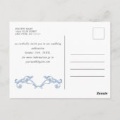 Renaissance Floral Wedding Save the Date Briefkaart (Achterkant)