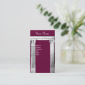 RENAISSANCE GATE Antiek Architecture Paars Visitekaartje (Staand voorkant)