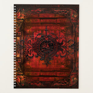 Renaissance gothique Rouge Faux Cuir Ancien Tome