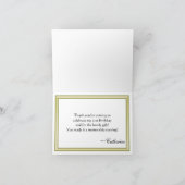 Renaissance Green Faux Gold Splatz Merci (Intérieur)