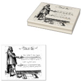 Renaissance hekwerk graveren 	rubberstempel (Gestempeld)