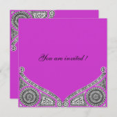 RENAISSANCE, helder paars violet Kaart (Voorkant / Achterkant)