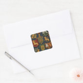 Renaissance heraldiek vierkante sticker (Envelop)