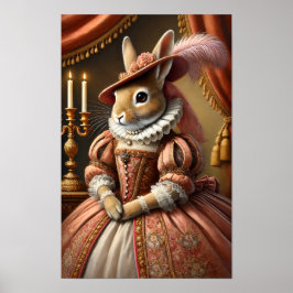 Renaissance Hertogin Bunny Poster