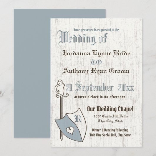 Renaissance Huwelijkswapens Kaart (Voorkant / Achterkant)