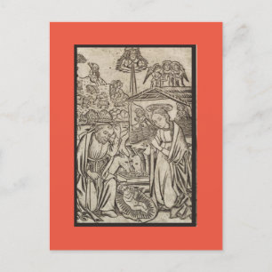 RENAISSANCE IMPRIMER LA CARTE DE NOËL DE NATIVITÉ