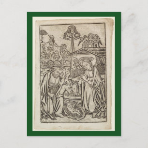 RENAISSANCE IMPRIMER LA CARTE DE NOËL DE NATIVITÉ