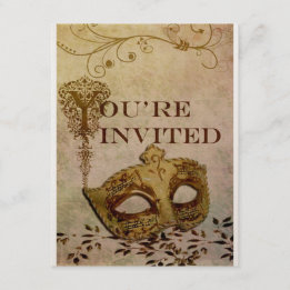 Renaissance Invitation Sepia