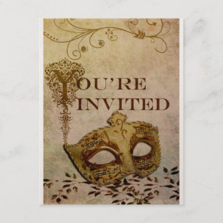 Renaissance Invitation Sepia Kaart