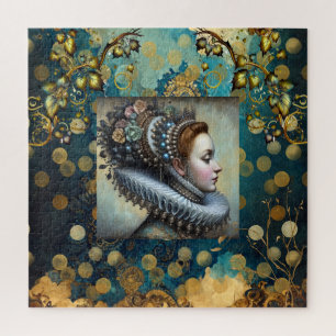 Renaissance Koningin Portret Kunst Goud Barok Legpuzzel
