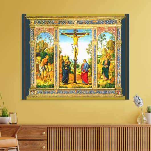 Renaissance Kruisiging van Christus Canvas Afdruk (Insitu (Woonkamer))