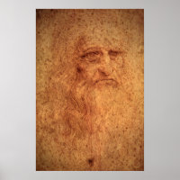 Renaissance Kunst Zelfportret door Leonardo da Vin