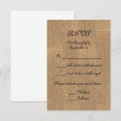 Renaissance Lady en Knight Medieval Wedding RSVP (Voorkant / Achterkant)