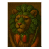 Renaissance Leeuwenportret Perfect Poster (Voorkant)