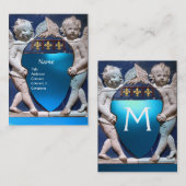 RENAISSANCE LITTLE ANGELS MONOGRAM, Blue Sapphire Visitekaartje (Voorkant / Achterkant)