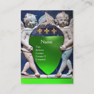 RENAISSANCE LITTLE ANGELS MONOGRAM Green Emerald Visitekaartje