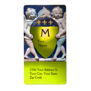 RENAISSANCE LITTLE ANGELS MONOGRAM Yellow Topaz Etiket